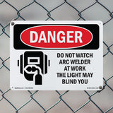 Do Not Watch Arc Welder At Work