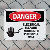 Electrical Hazard Authorized Personnel Only