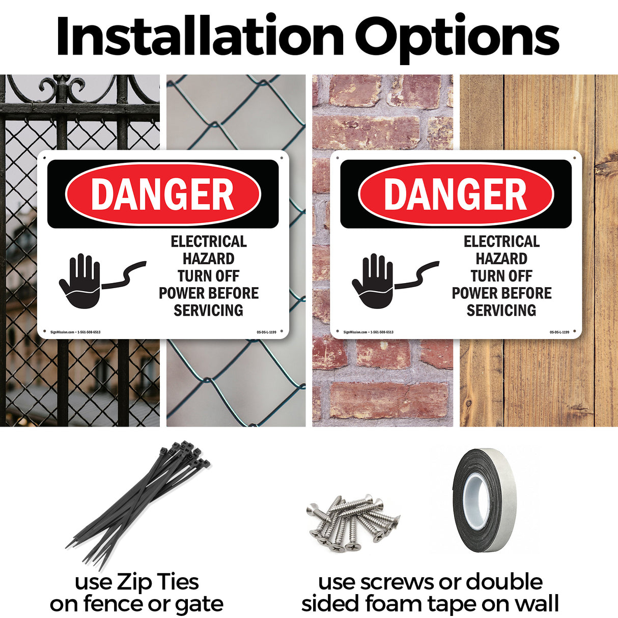 Electrical Hazard Turn Off Power
