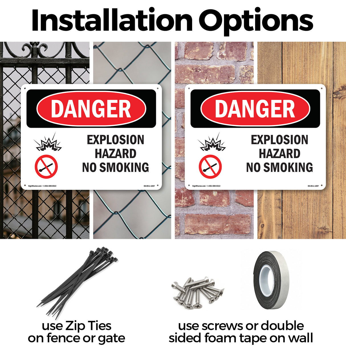 Explosion Hazard No Smoking