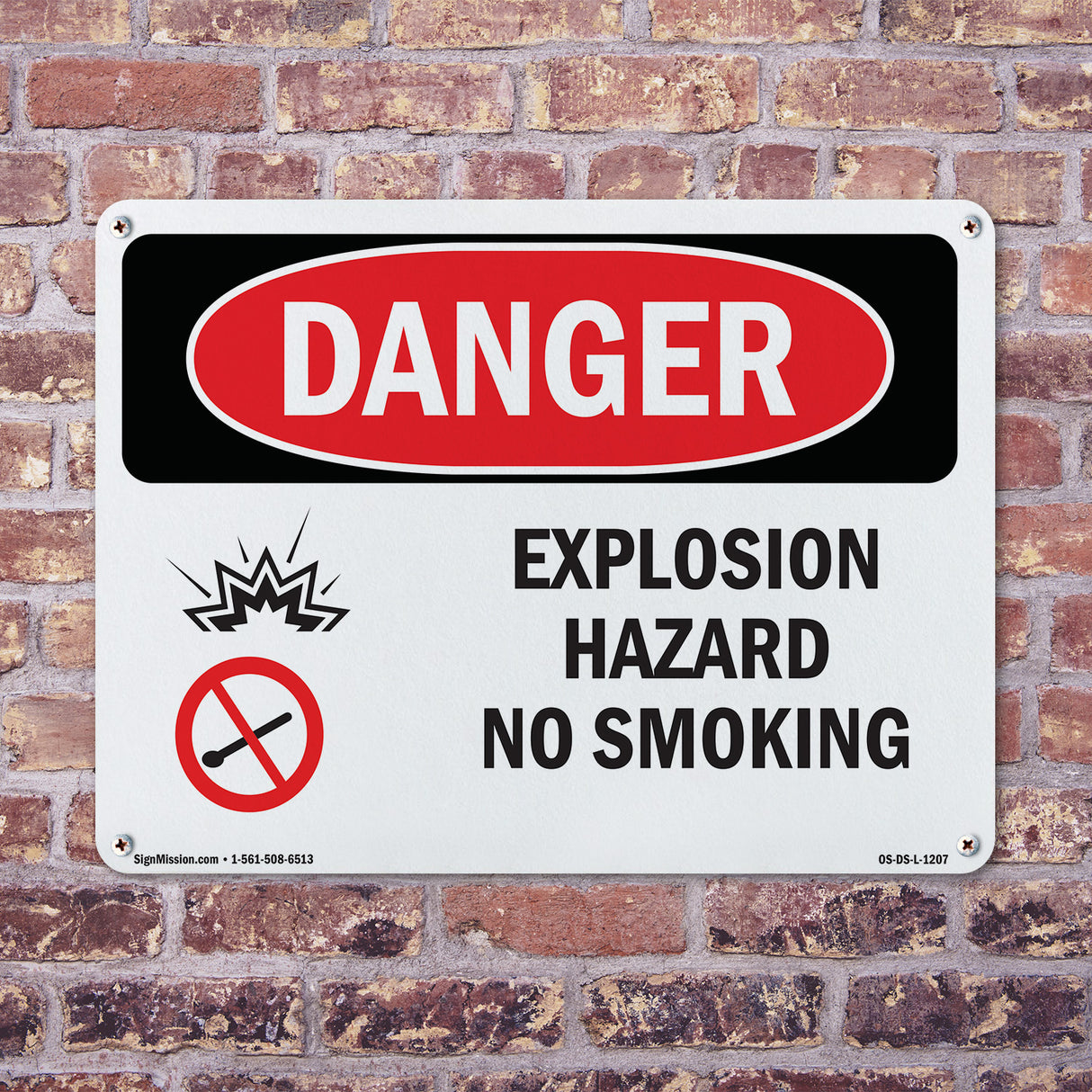 Explosion Hazard No Smoking