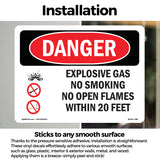 Explosive Gas No Smoking Within 20 Feet
