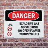 Explosive Gas No Smoking Within 20 Feet