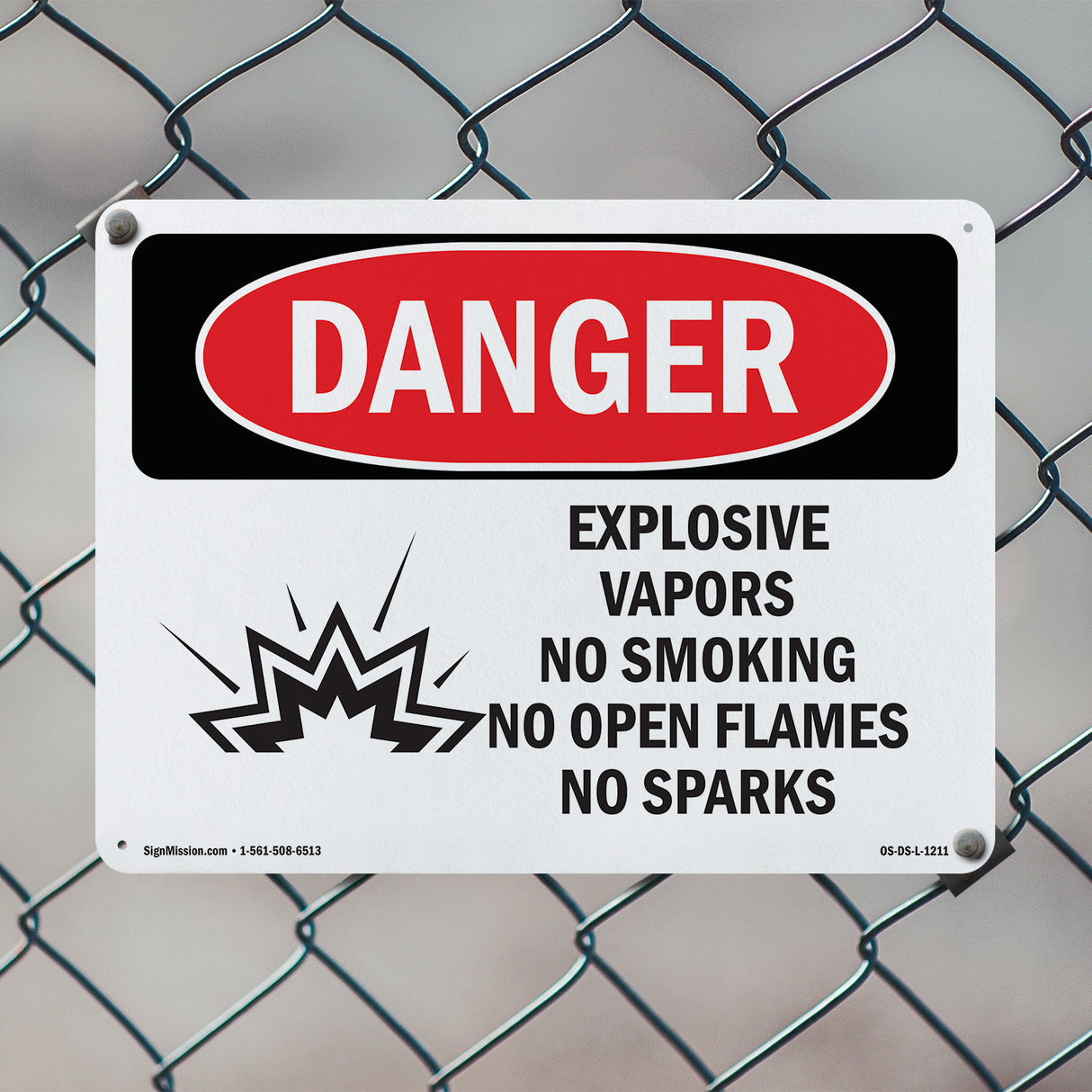 Explosive Vapors No Smoking Open Flames