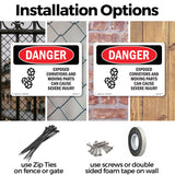 Exposed Conveyors And Moving Parts