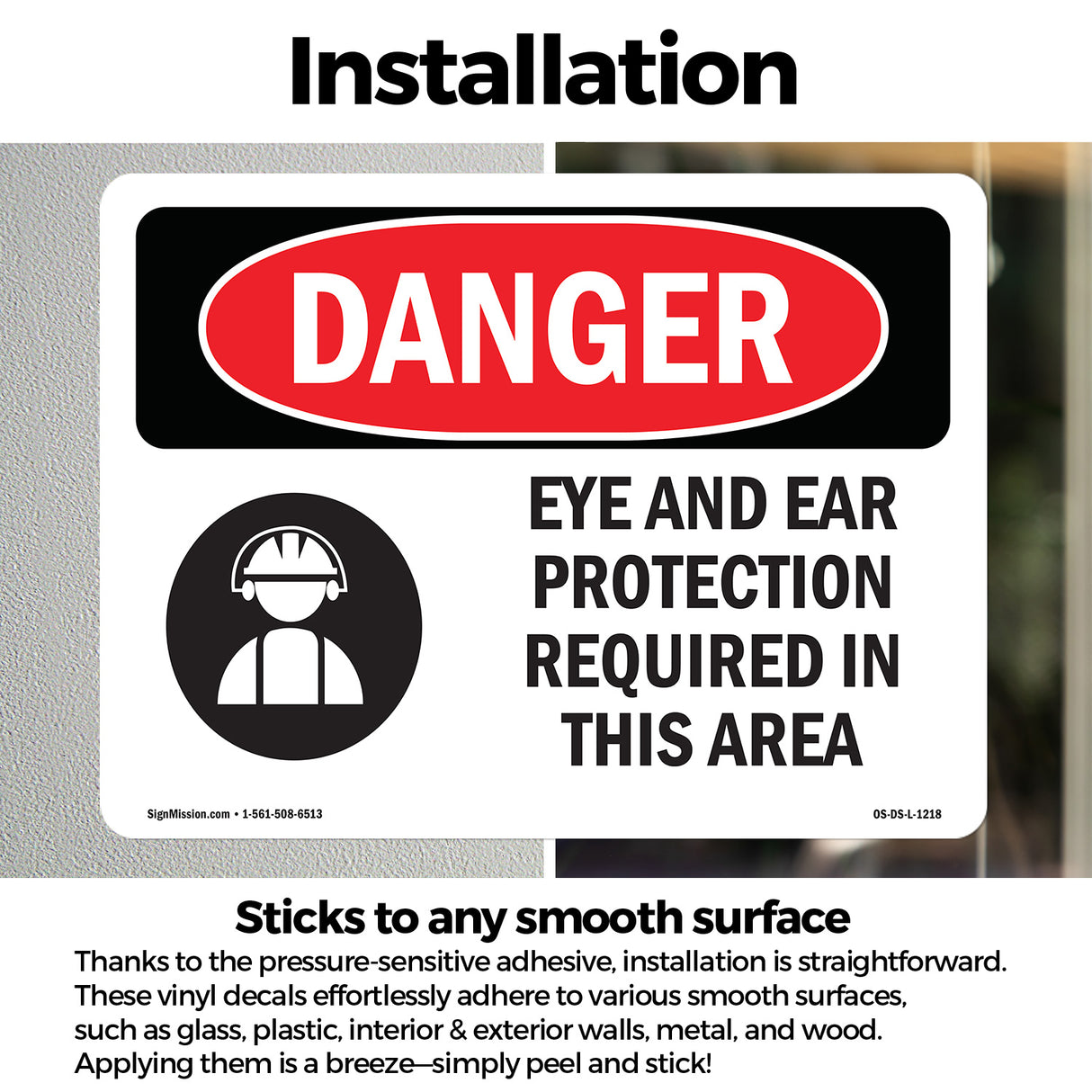 Eye And Ear Protection Required In This Area