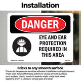 Eye And Ear Protection Required In This Area