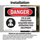 Eye And Ear Protection Required