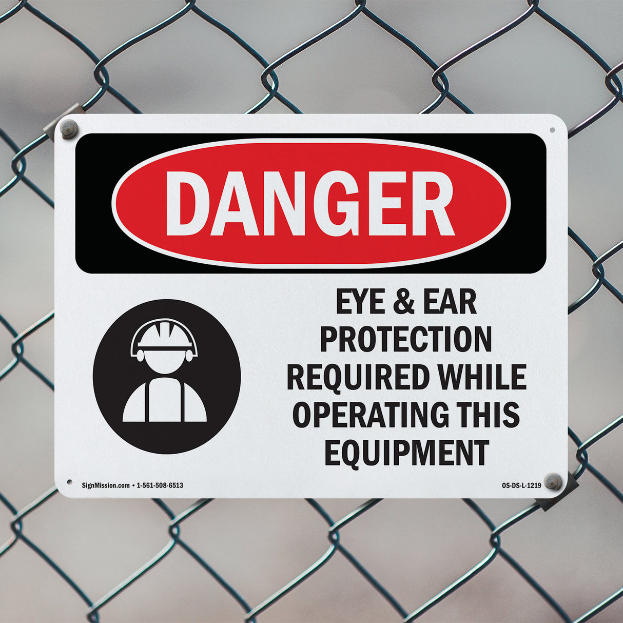 Eye And Ear Protection Required