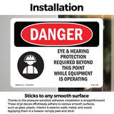 Eye And Hearing Protection Required