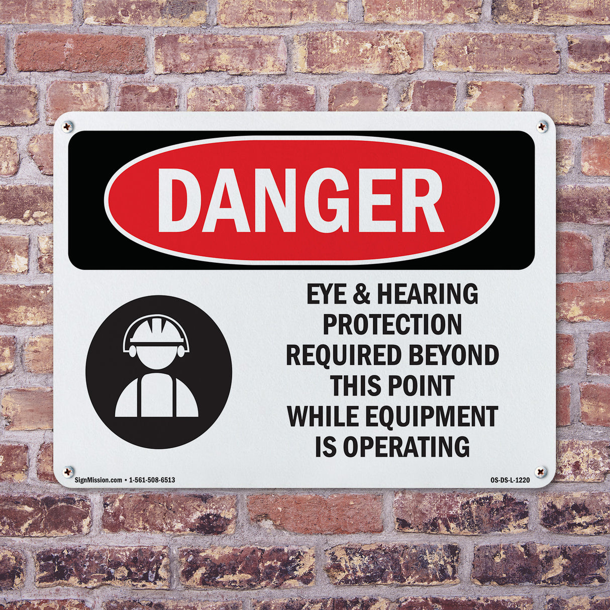 Eye And Hearing Protection Required