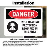 Eye And Hearing Protection Required
