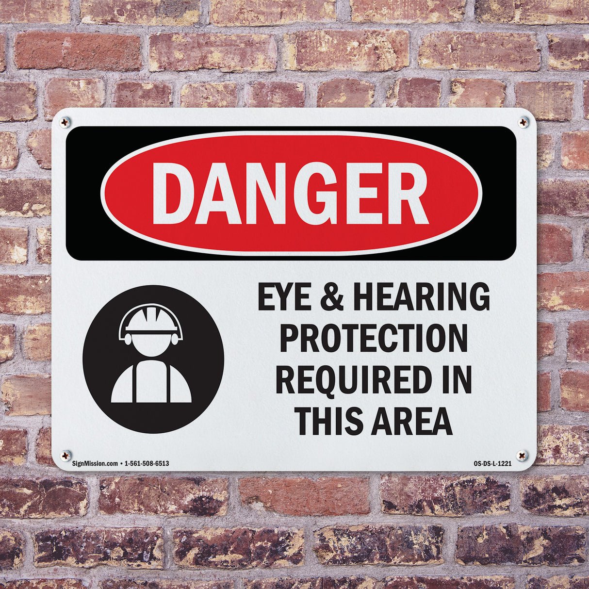 Eye And Hearing Protection Required