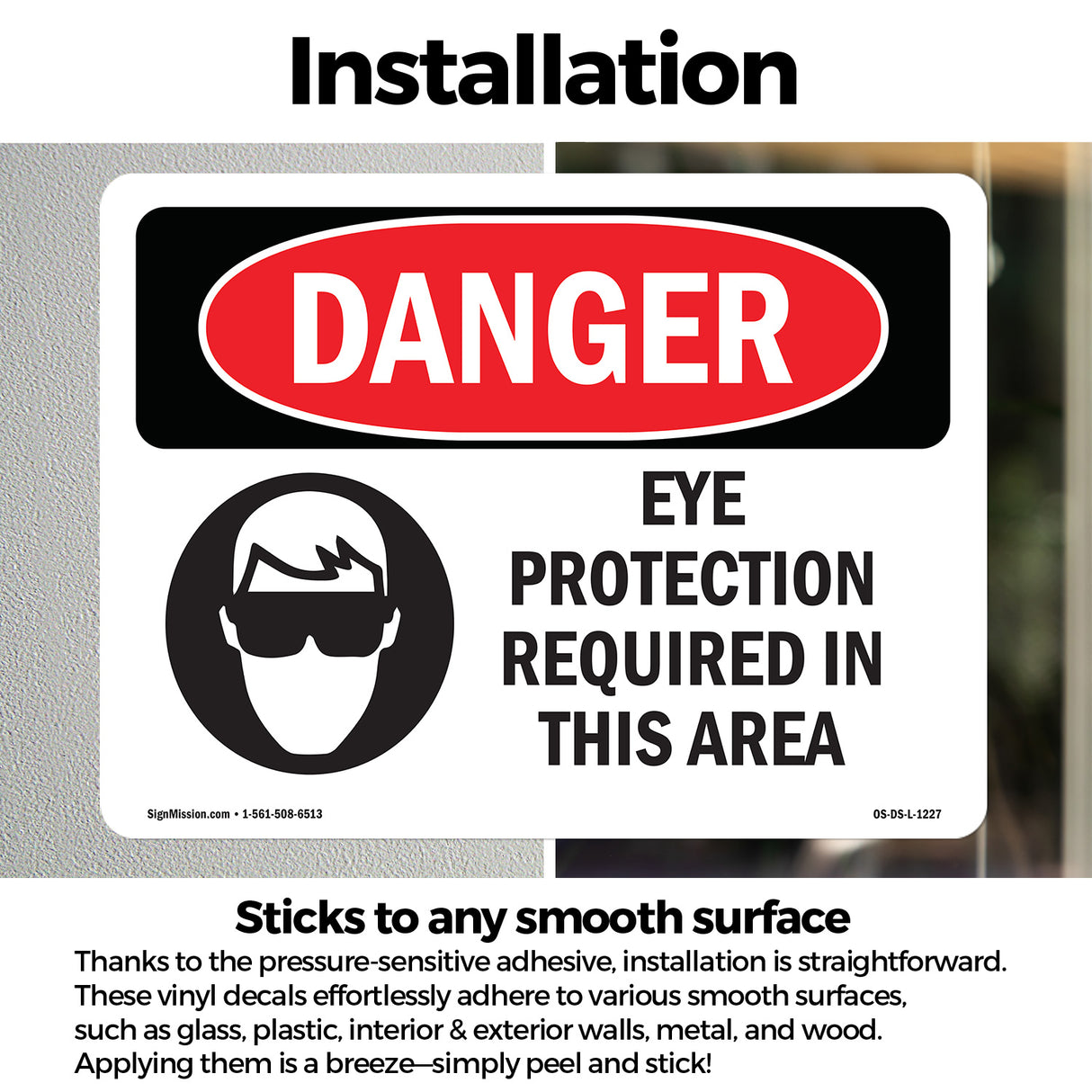 Eye Protection Required In This Area