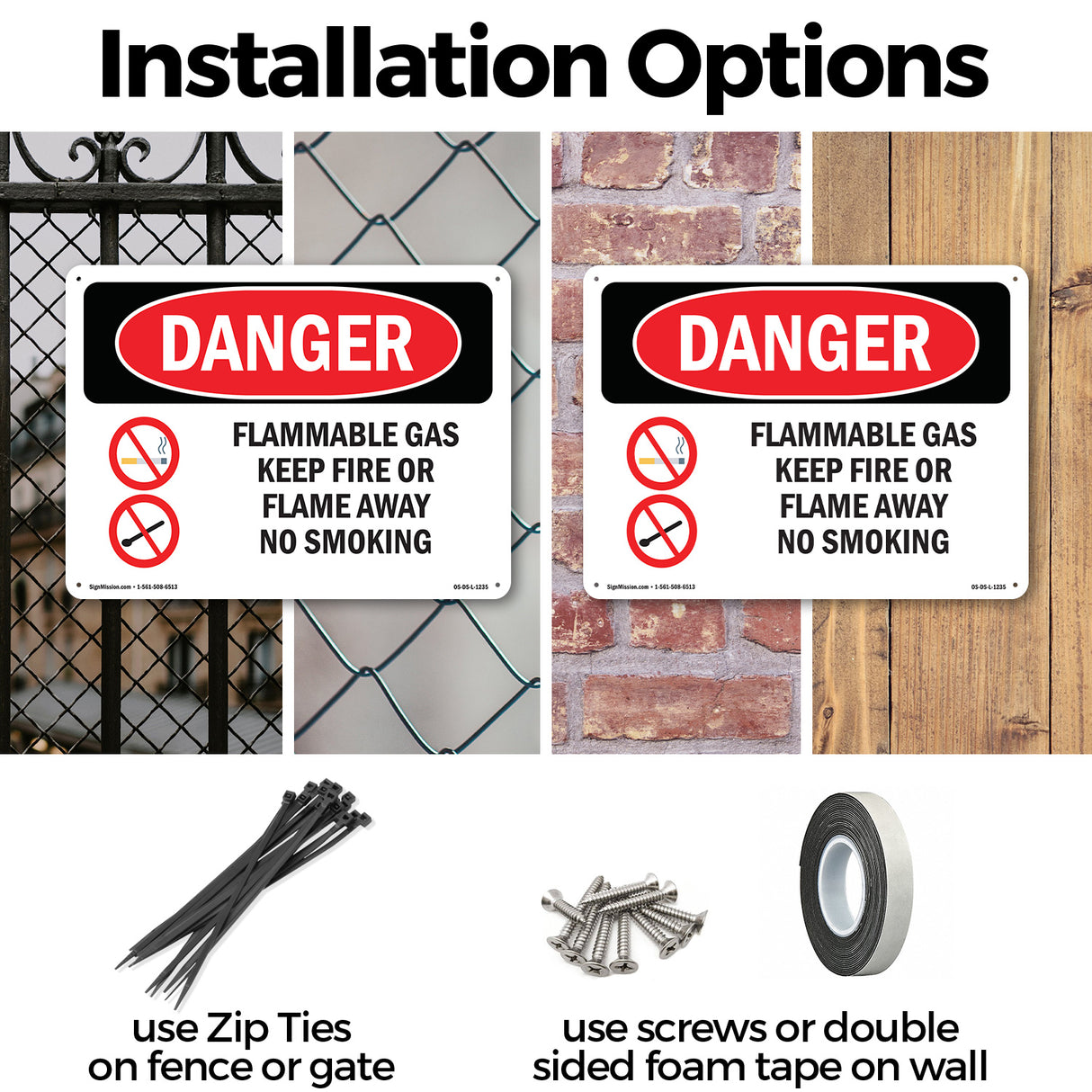Flammable Gas Keep Fire Or Flame Away