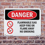 Flammable Gas Keep Fire Or Flame Away