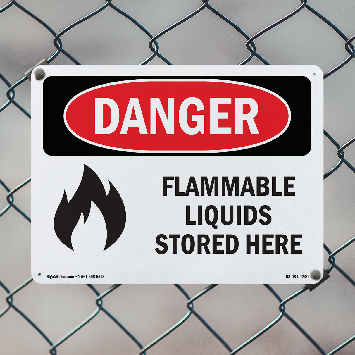 Flammable Liquids Stored Here