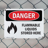 Flammable Liquids Stored Here