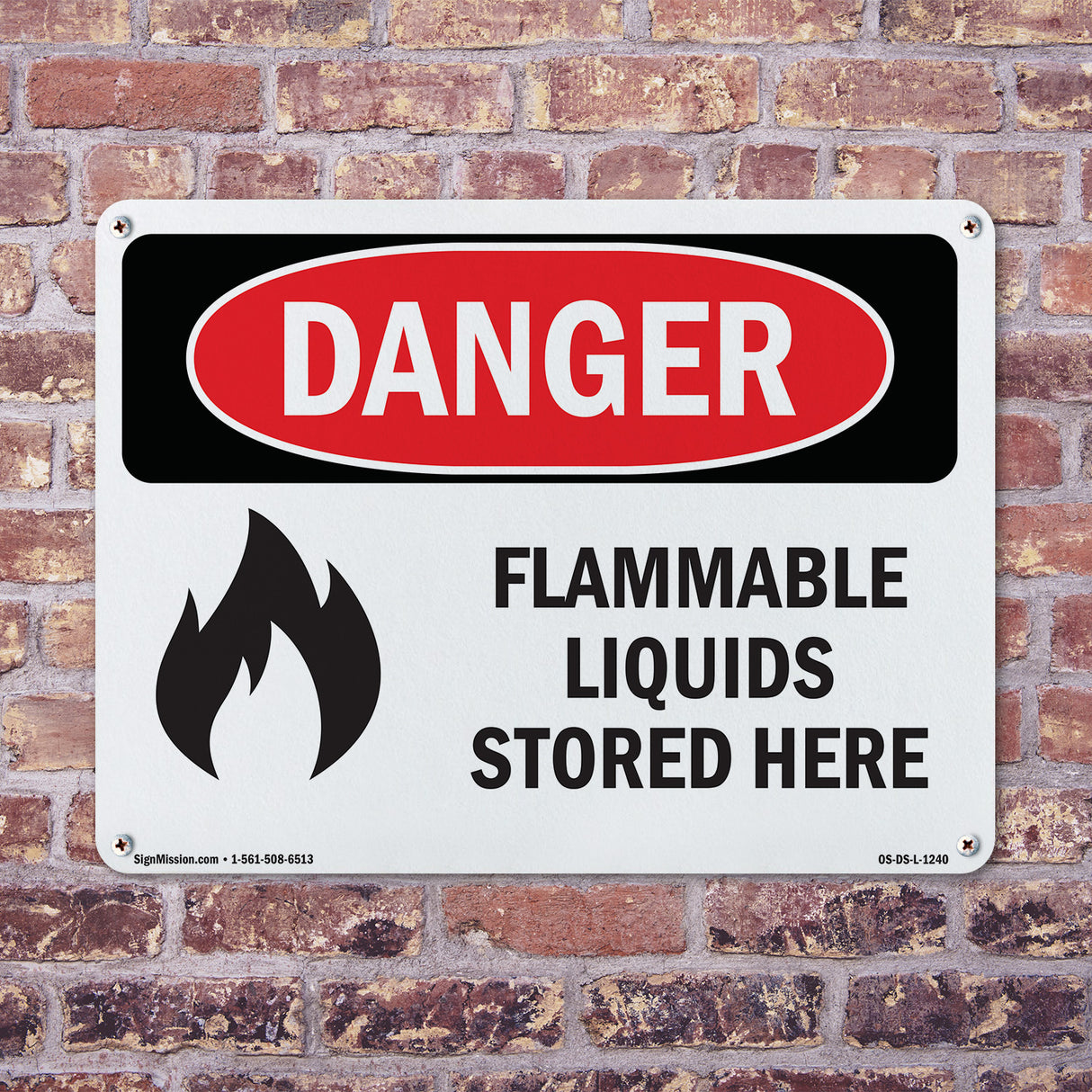 Flammable Liquids Stored Here