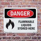 Flammable Liquids Stored Here