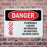 Flammable Liquids No Smoking Matches