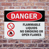 Flammable Liquids No Smoking Or Open Flames
