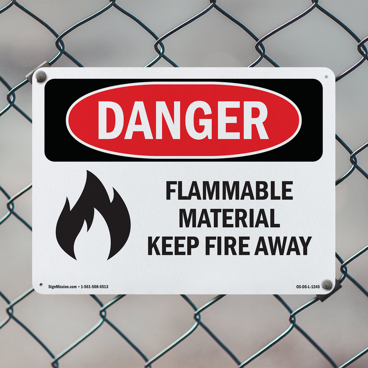Flammable Material Keep Fire Away