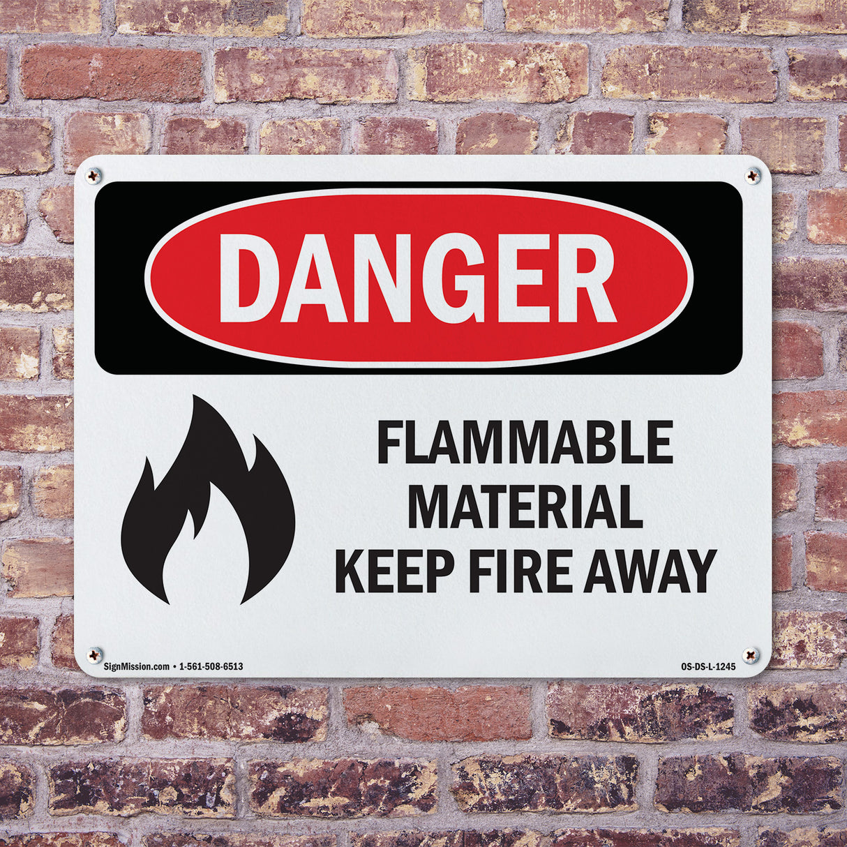 Flammable Material Keep Fire Away