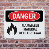 Flammable Material Keep Fire Away