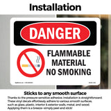 Flammable Material No Smoking