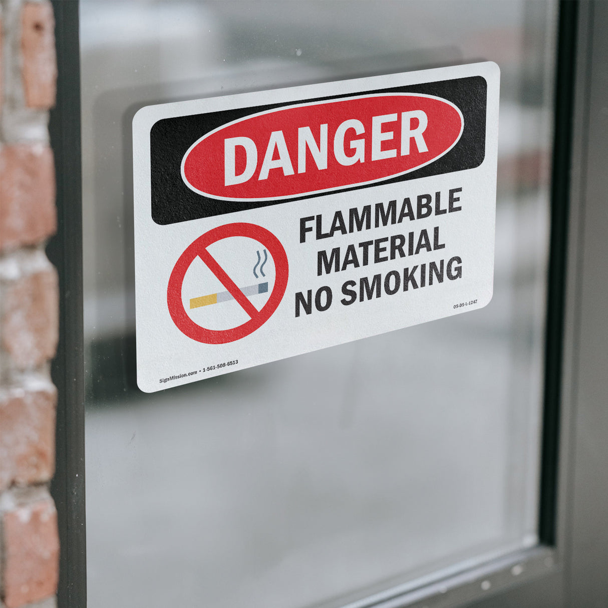 Flammable Material No Smoking