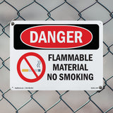 Flammable Material No Smoking