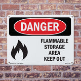 Flammable Storage Area Keep Out