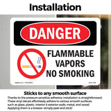 Flammable Vapors No Smoking