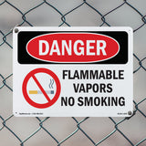 Flammable Vapors No Smoking