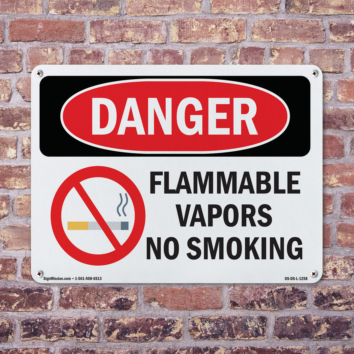Flammable Vapors No Smoking