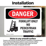 Forklift Only No Pedestrian Traffic