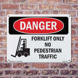 Forklift Only No Pedestrian Traffic