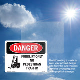 Forklift Only No Pedestrian Traffic