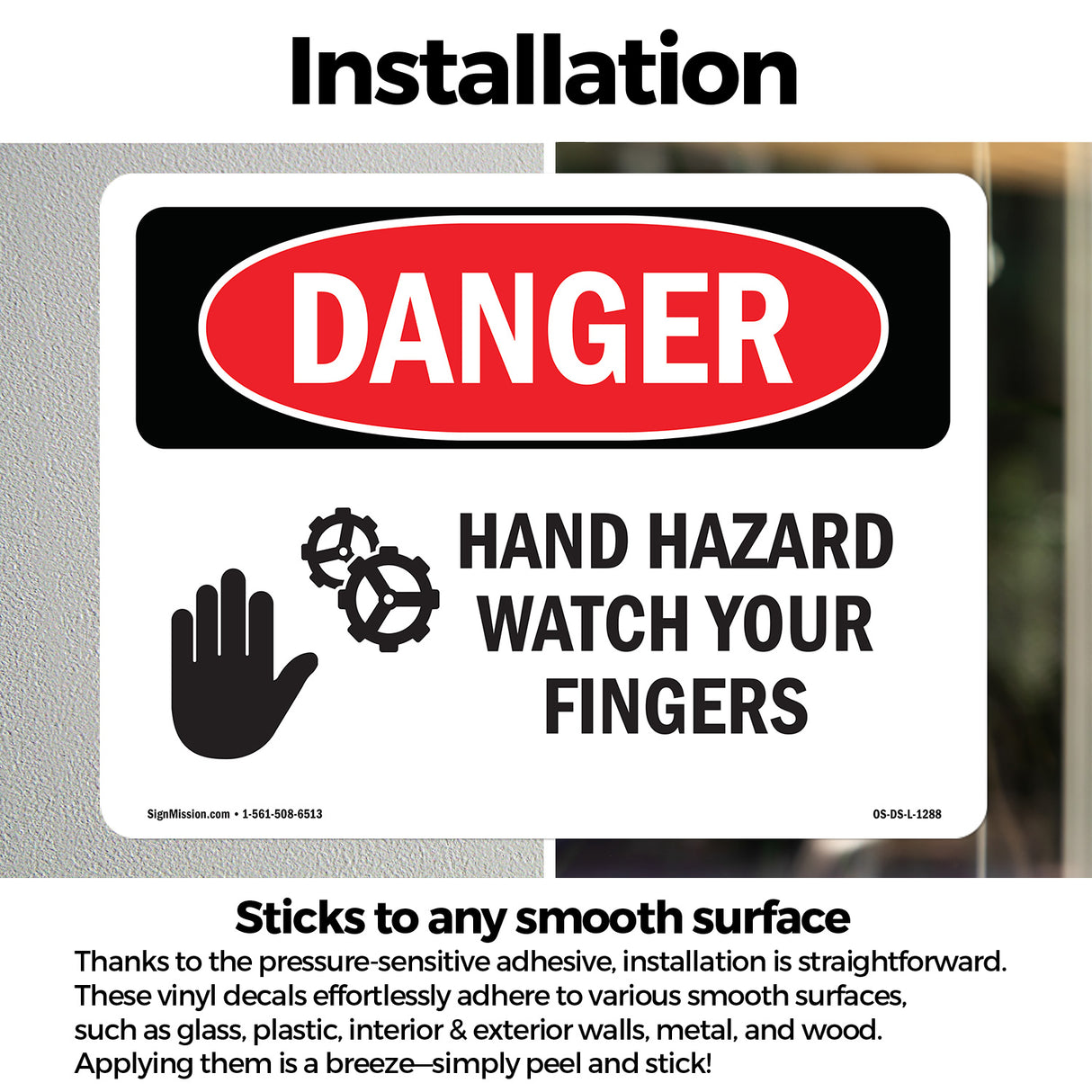 Hand Hazard Watch Your Fingers