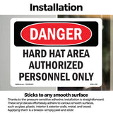 Hard Hat Area Authorized Personnel Only