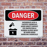 Acid Caustic Eye Rubber Gloves Chemicals