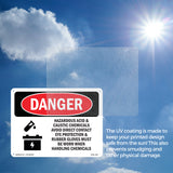 Acid Caustic Eye Rubber Gloves Chemicals