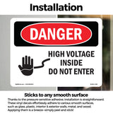 High Voltage Inside Do Not Enter