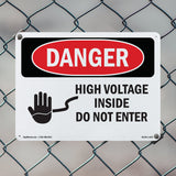 High Voltage Inside Do Not Enter