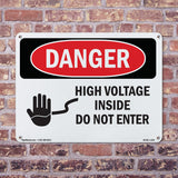 High Voltage Inside Do Not Enter