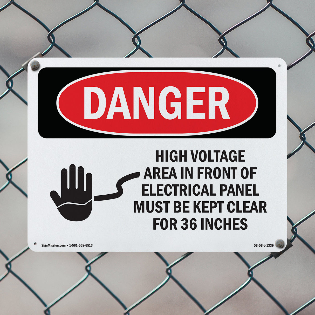 High Voltage Area Electrical Panel 36 Inches