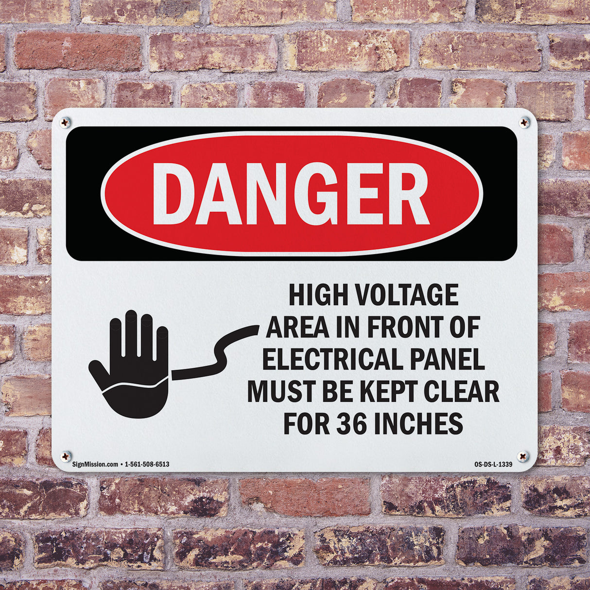 High Voltage Area Electrical Panel 36 Inches