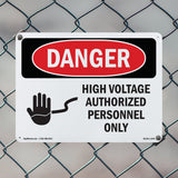 High Voltage Authorized Personnel Only