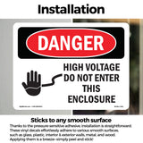 High Voltage Do Not Enter This Enclosure
